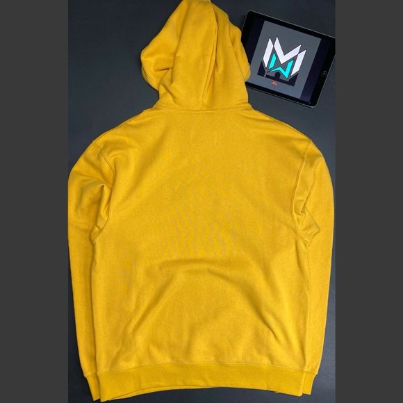 Nike Air Jordan Men's Statement Hoodie Yellow Flight Jumpman - Picture 3 of 7